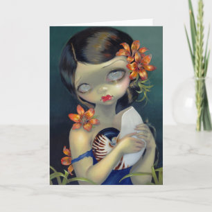 "Tiger Lily, Tiger Nautilus" Grußkarte Karte