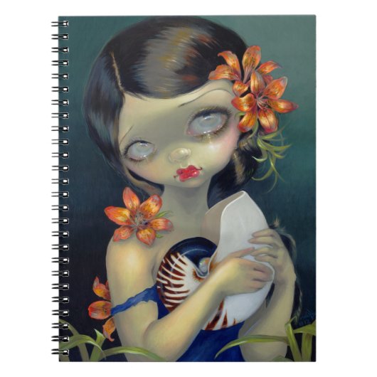 "Tiger Lily, Tiger Nautilus"-Notebook Notizblock (Vorderseite)