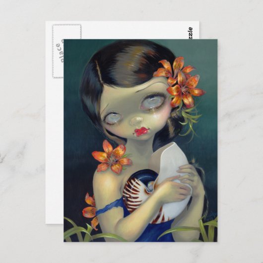 "Tiger Lily, Tiger Nautilus" Postkarte (Vorne/Hinten)