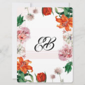 Tiger Lily und Tulips Einladung (Rückseite)