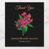 Tiger Lily Weinetikett (Einzelnes Label)