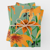 Tiger Lily Wrapping Paper Sheets Geschenkpapier Set (Beispiel)