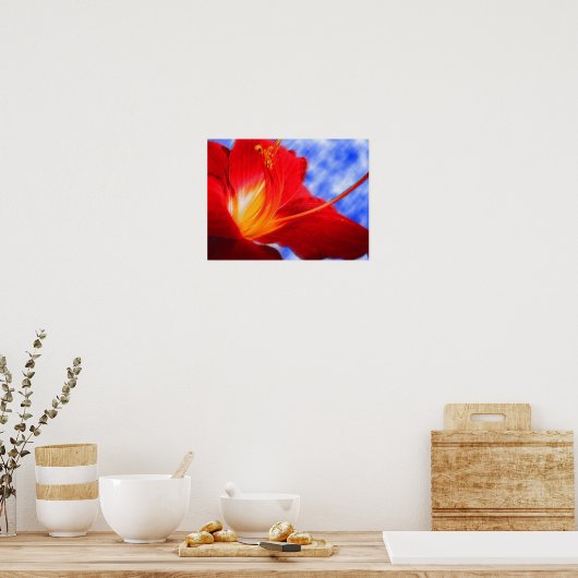 Tiger Lily "zeichnend" Poster (Küche)