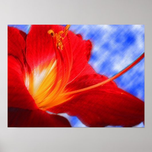 Tiger Lily "zeichnend" Poster (Vorne)