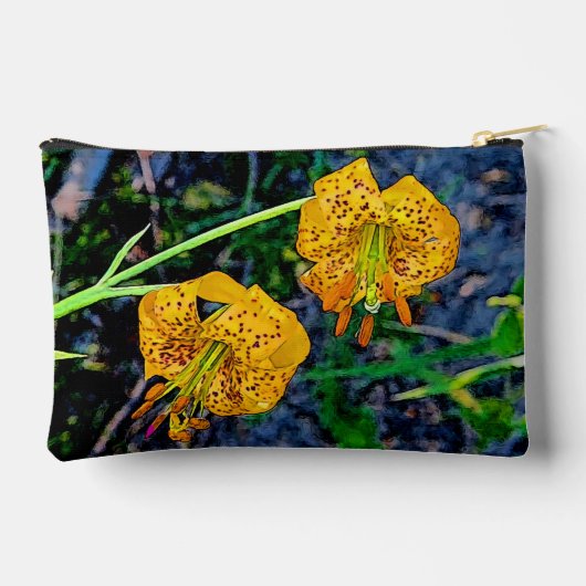 Tiger Lily Zubehörtasche (Rückseite)