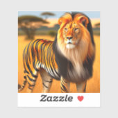 Tiger Lion Aufkleber (Blatt)