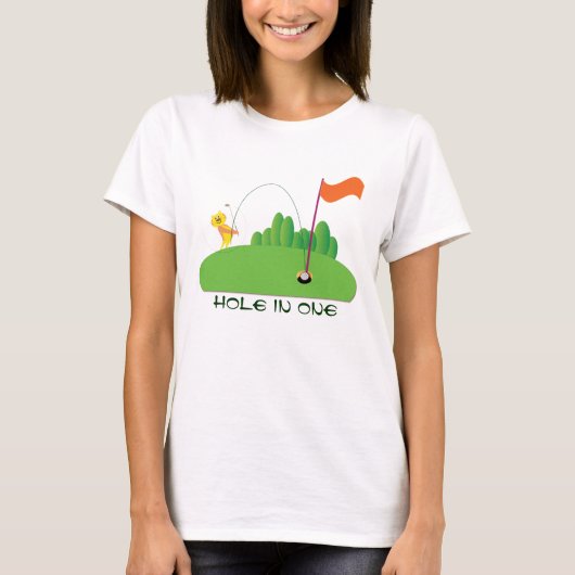 Tiger: Loch in One T-Shirt (Vorderseite)