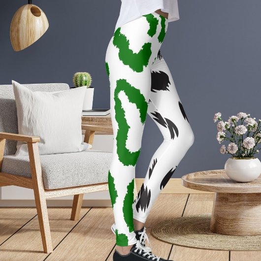 Tiger Loepard Big Cat Muster Spots Print Animal Leggings