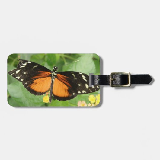 Tiger Longwing Butterfly Custom Lugtag Gepäckanhänger (Vorderseite horizontal)