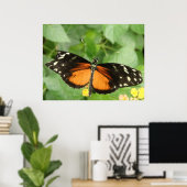 Tiger Longwing Butterfly Print Poster (Heimbüro)