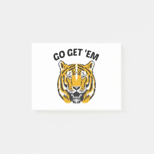 TIGER LOS GEHT'S POST-IT KLEBEZETTEL (Vorderseite)