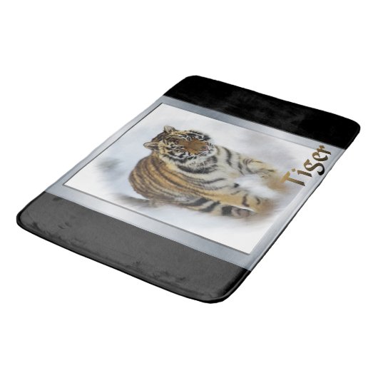 Tiger Lovers Badematte (Schrägansicht)