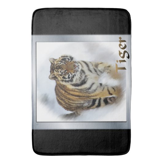 Tiger Lovers Badematte (Vorderseite Vertikal)