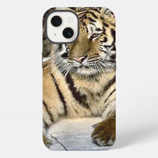 Tiger Lovers iPhone Hülle (Rückseite)