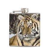Tiger Lovers Kunst Flachmann (Vorderseite)