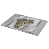 Tiger Lovers Kunst Schneidebrett (Ecke)