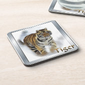 Tiger Lovers Kunst Untersetzer (Linke Seite)