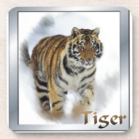 Tiger Lovers Kunst Untersetzer (Vorderseite)