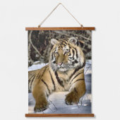 Tiger Lovers Wandteppich Mit Holzrahmen (Vorderseite)