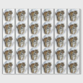 Tiger Lovers Weihnachten Geschenkpapier (Flach)