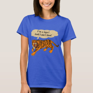 Tiger, Löwen und Wortspiele T-Shirt