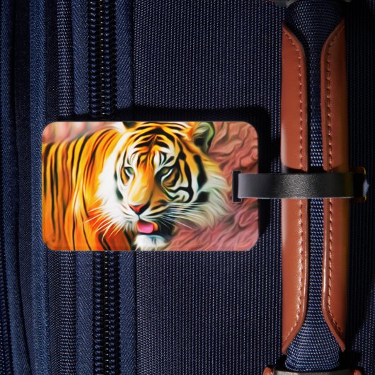Tiger Luggage Tag Gepäckanhänger (Rückseite Insitu 2)