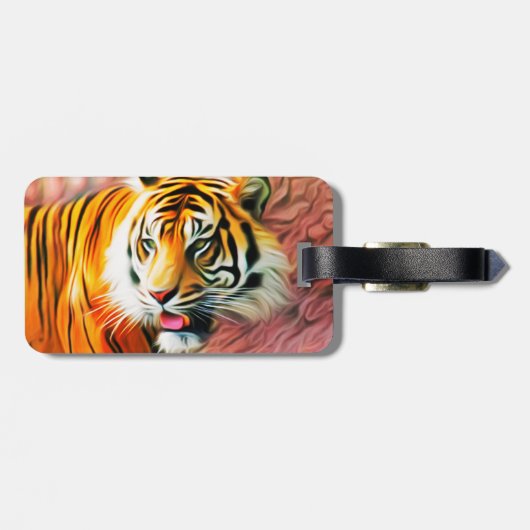 Tiger Luggage Tag Gepäckanhänger (Rückseite horizontal)