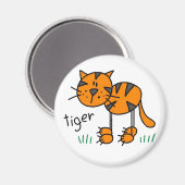 Tiger Magnet (Vorderseite/Rückseite)