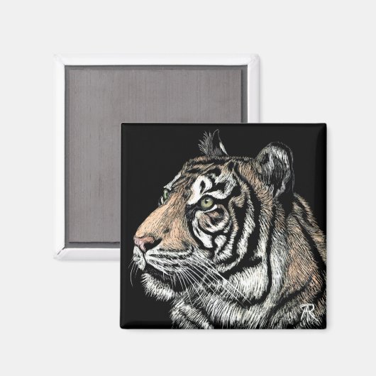 Tiger Magnet #3 (Vorderseite/Rückseite)