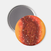 Tiger Magnet läuft in Galaxy Starry Night (Vorderseite/Rückseite)