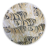 Tiger-Malmuster Keramikknauf (Vorderseite)