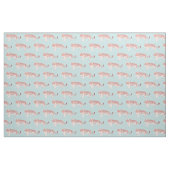 Tiger Mama & Cub Muster Light Blue Stoff (Fat Quarter (45,7 x 55,9 cm))