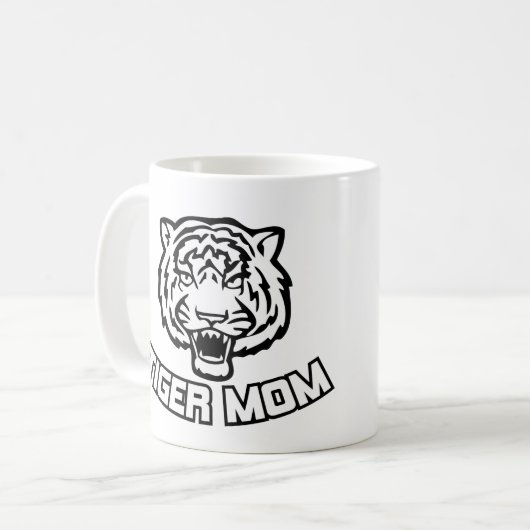 Tiger Mama Kaffee Tasse (Vorderseite Links)