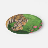 Tiger-Mama-Papierplatte Pappteller (Schrägansicht)