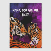 Tiger-Mama-Postkarte Magnetkarte (Vorderseite)