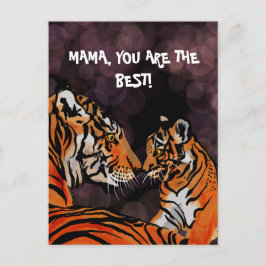 Tiger-Mama-Postkarte Postkarte