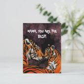 Tiger-Mama-Postkarte Postkarte (Stehend Vorderseite)
