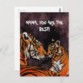 Tiger-Mama-Postkarte Postkarte (Vorne/Hinten)