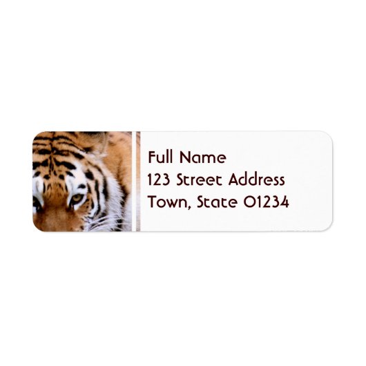 Tiger Markings Mailing Labels (Vorne)
