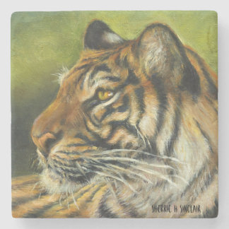 Tiger-MarmorUntersetzer Steinuntersetzer