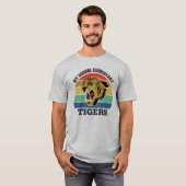 Tiger Mascot School Customizable Template T - Shir T-Shirt (Vorne ganz)