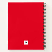 Tiger Mascot Themed Personalisiert Notebook Notizblock (Rückseite)