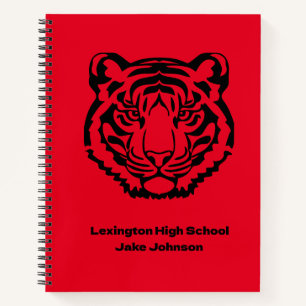 Tiger Mascot Themed Personalisiert Notebook Notizblock