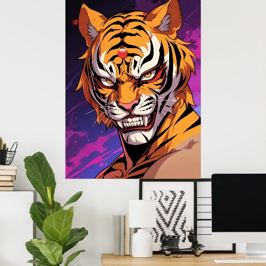 Tiger Mask Poster (Heimbüro)