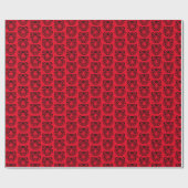 Tiger-Maskottchen-Logo Geschenkpapier (Flach)
