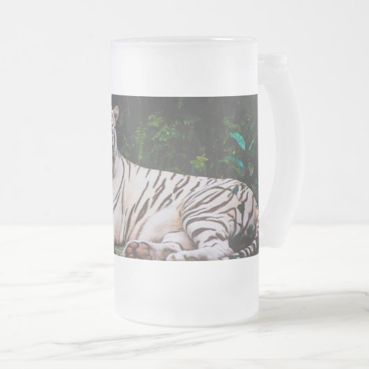 Tiger Mattglas Bierglas (VorderseiteRechts)
