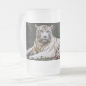 Tiger Mattglas Bierglas (Vorderseite Links)