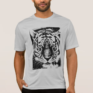 Tiger Mens Acwear Sport-Tek Wettbewerber Silver T-Shirt