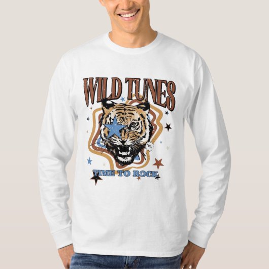 Tiger Men's Basic Long Sleeve T - Shirt (Vorderseite)