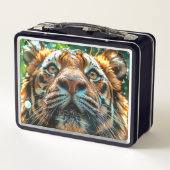 Tiger Metall Brotdose (Rückseite)